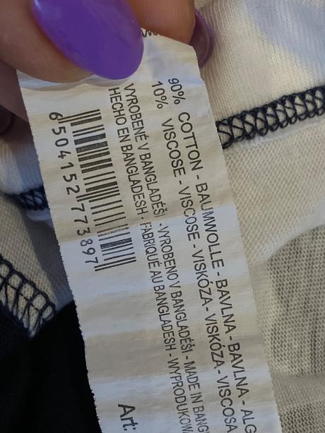 Dámske bielo-modré tričko s nápisom (38), gate,m