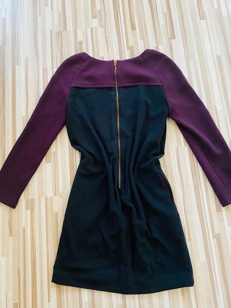 Zara basic prexhodne saty slivkove/baklazanove, zara,s