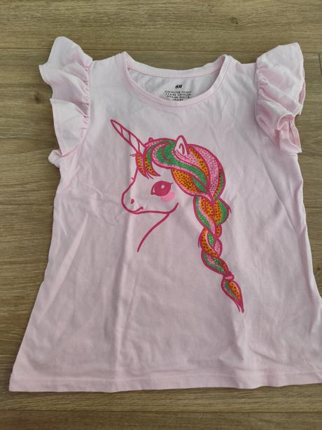 Tričko s jednorozcom, h&m,122