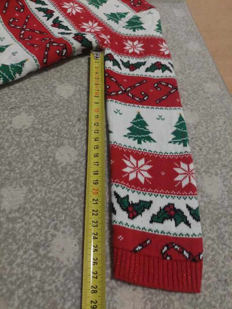 Vianocny predlzeny sveter veľ.110/116, primark,110