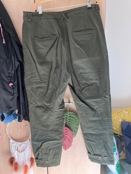 Nohavice bavlnene, h&m,42