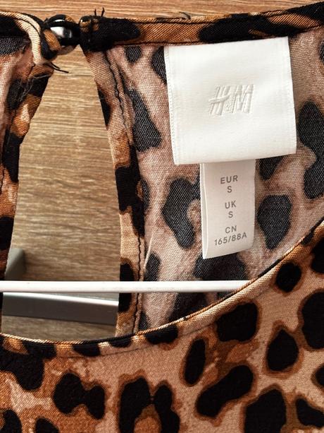 Tigrované maxi šaty, h&m,s