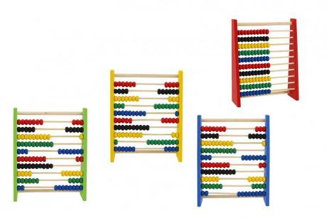 Farebné drevené počítadlo, 