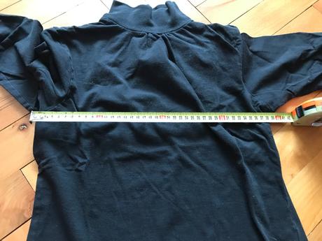 Čierny rolák s dlhým rukávom, s