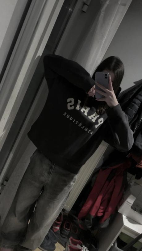 Oversize mikina paris, h&m,m