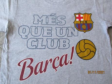 Tričko s krátkym rukávom fc barcelona, 158