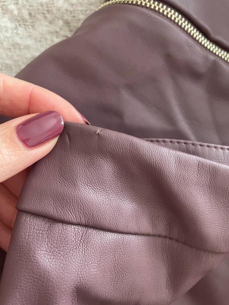 Fialová koženková sukňa, xs, xs