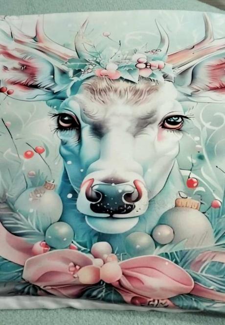 Vianočné obliečky na vankúšik, "snehuliak"a"sob",