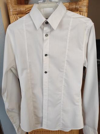 Košeľa biela zúžený strih- veľmi dobrý stav, s