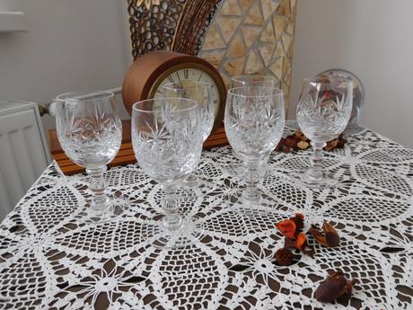 Poháre na víno jemný brus 6 kusov, 