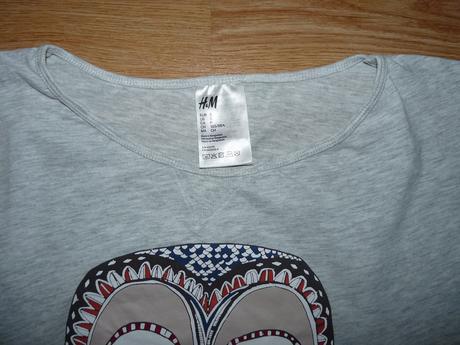 Tričko so sovou, h&m,s