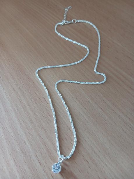 Nový bižu náhrdelník so zirkónom 45+5 cm,