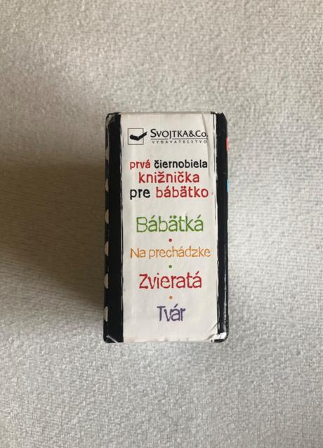 Prvá čiernobiela knižnica pre bábätká, 4 knižky,