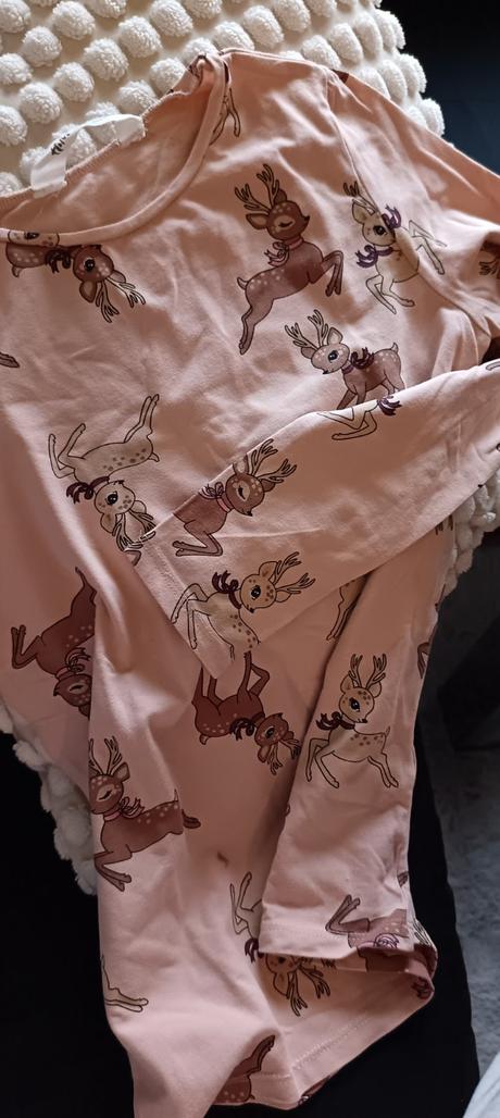 Tričko s dlhým rukávom so zvieratkami, h&m,140