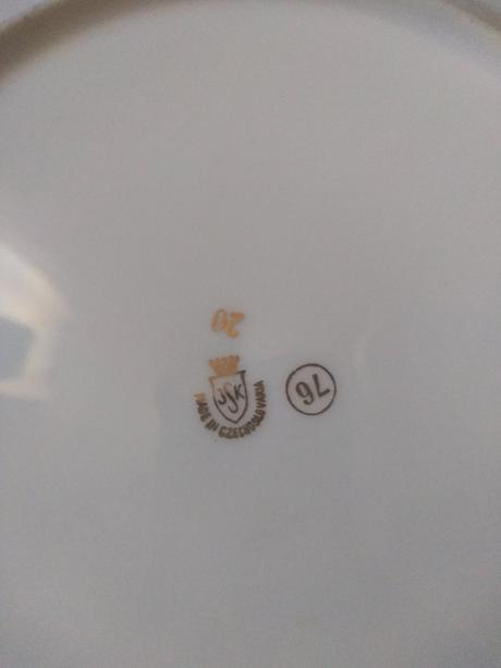 Retro porcelanové taniere  tri gracie 5ks, 