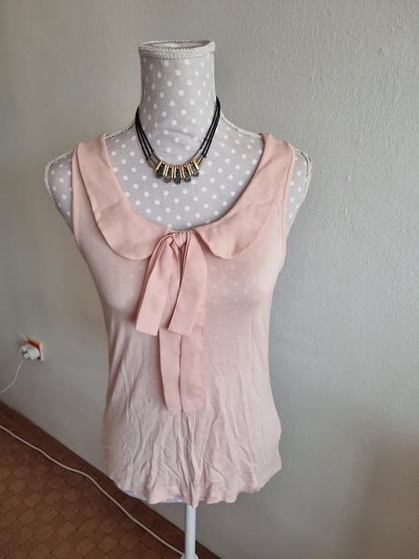 Ružový elastický top 38, 38