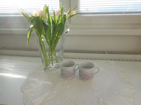 Šálka retro veľká 2 kusy, porcelán, 