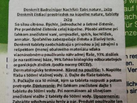 Čistiace tablety na kúpeľne nature,