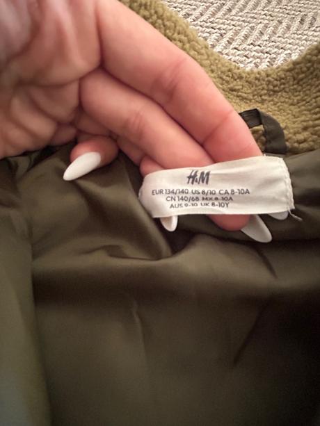 Tepla bundicka, h&m,134