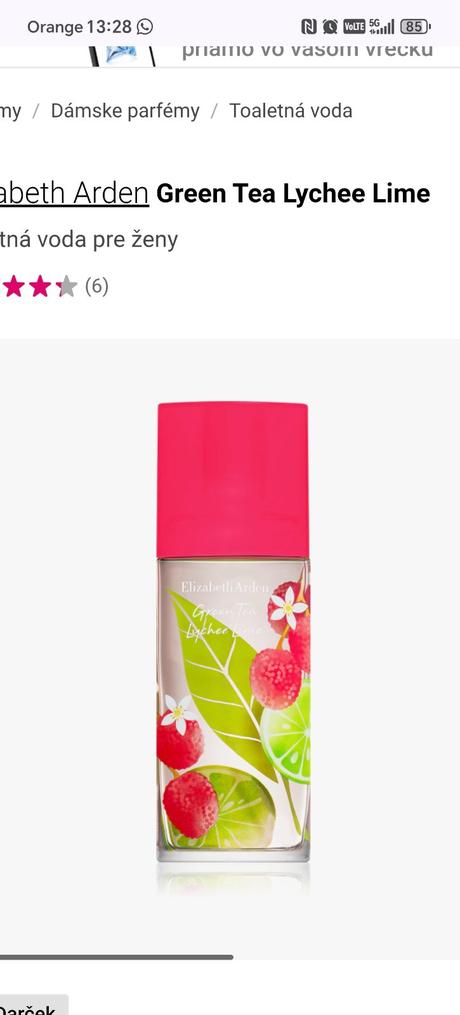 Toalet. voda elizabeth arden green tea lichee lime, 