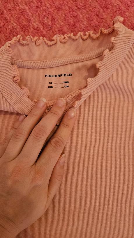 Dievčenské rebrované tričko veľkosť 158, 158