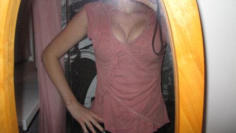 Značkový top s volánikmy v telovej farbe, dorothy perkins,s