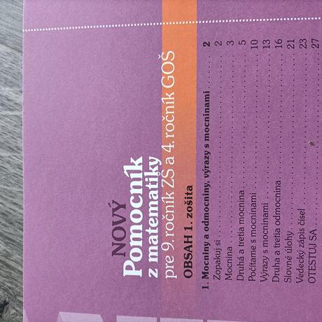Pomocník z matematiky pre 9.roč. zš, 