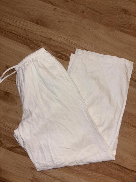 Ľanové nohavice bershka 146/152, bershka,152