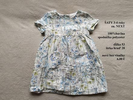 Kvietkové šaty next, next,104