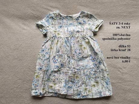 Kvietkové šaty next, next,104