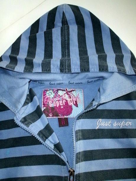 Trendy páskovaná mikina pre 7-8 roč. slečnu, 128