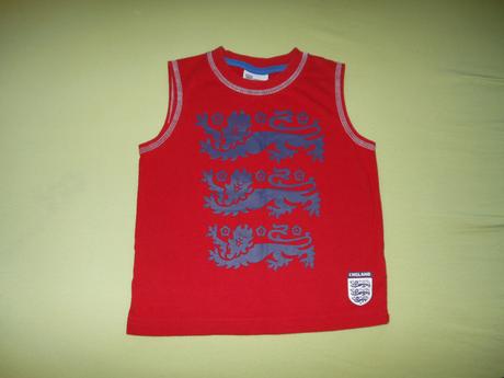 4ks tričko, tielko, kraťasy a klobúk england 86/92, 86