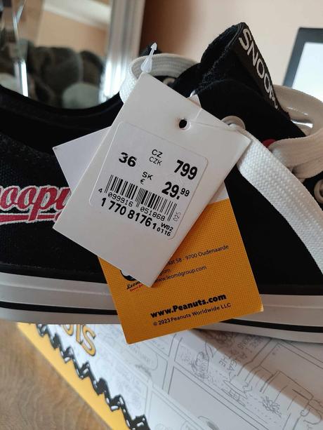 Tenistky snoopy, deichmann,36