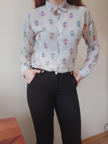 Blúzka s lebkami., m