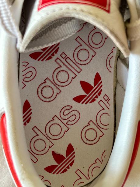 Kožené tenisky adidas samba og č.40 červené pruhy, adidas,40