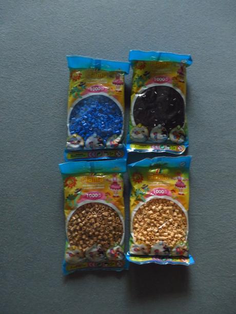 Zažehlovacie korálky hama - 4 balíčky,