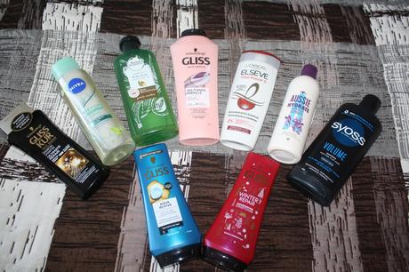 Sampony + kondicionery spolu,