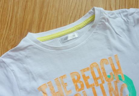 Biele tričko s krokodílom, veľ. 122, 3x oblečené, pepco,122