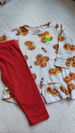 Legíny + tunika komplet, lindex,80