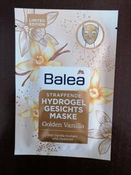 Spevňujúca hydrogélová pleťová maska Golden Vanilla Balea