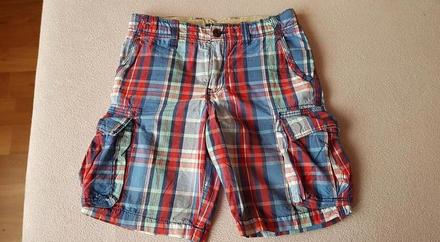 Kockované kraťasy 128, h&m,128