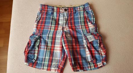 Kockované kraťasy 128, h&m,128