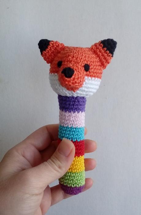 Háčkované hrkálky - zvieratká na "paličke",