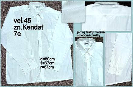 Pánska sviatočná košeľa veĺ.45, zn.kendat, 45