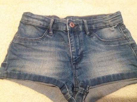 Riflove sortky, denim,146