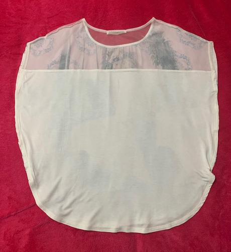 Tenká letná blúzka s tylom zn. gaudi, gaudi,l / m