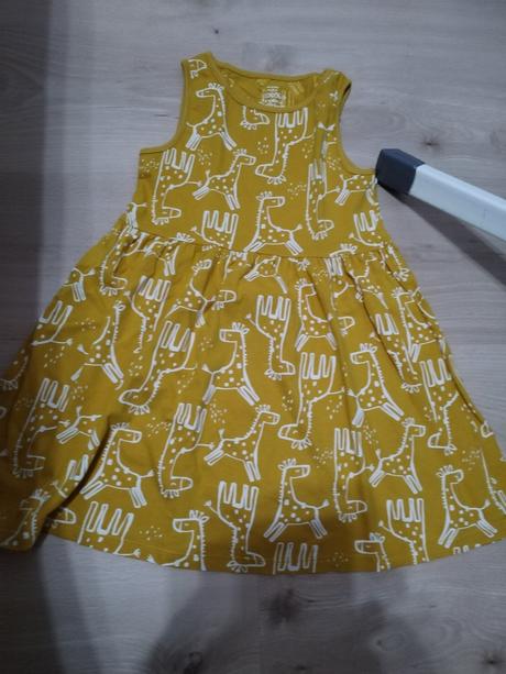 Šaty horčicové f&f krasne 116/122, f&f,116