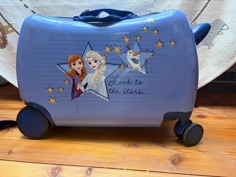 Detsky kufor na kolieskach frozen ťahanie aj vozen, disney
