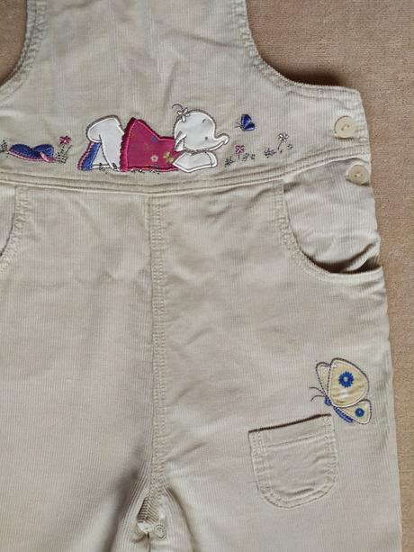 Menčestrové nohavice na traky veľ 80/86 +, mothercare,80