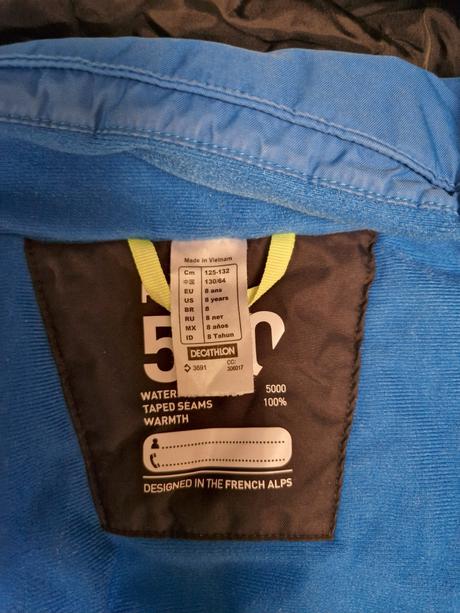 Zimná lyžiarska bunda wedze decathlon, decathlon,128